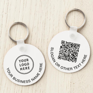 Porte-clés Code QR de logo d'entreprise promotionnel