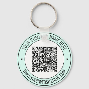 Porte-clés Code QR et texte personnalisé professionnel person