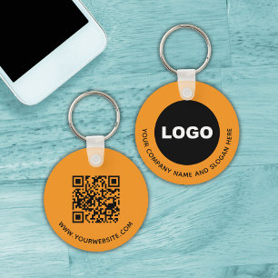 Porte-clés Code QR Logo Orange Scannez-Moi Promotionnel