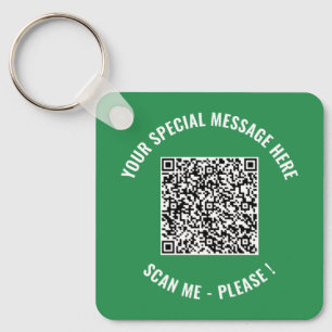 Porte-clés Code QR Message spécial Cadeau Porte - clé surpris