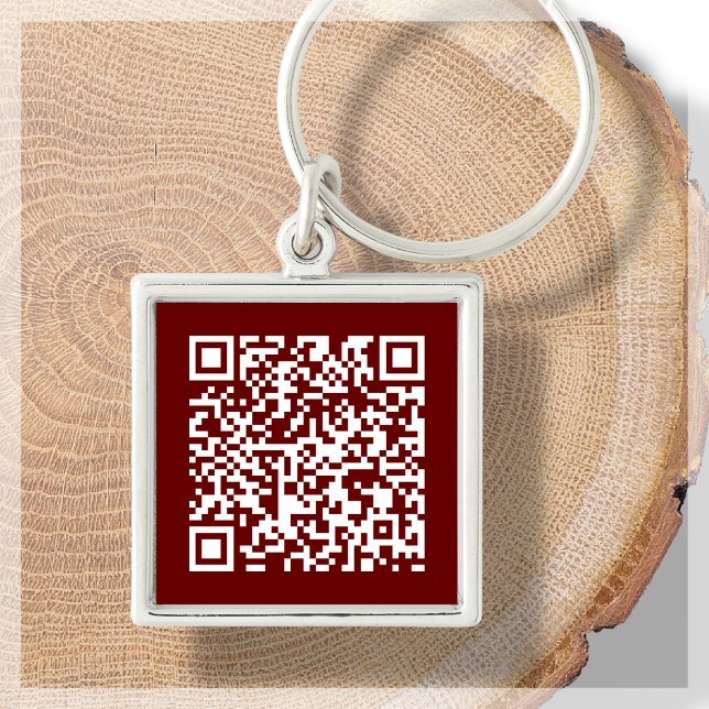 Porte-clés Code QR personnalisable Porte - clé Bourgogne (Créateur téléchargé)