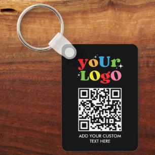 Porte-clés Code QR personnalisé & Logo