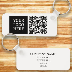 Porte-clés Code QR personnalisé pour l'entreprise avec logo s