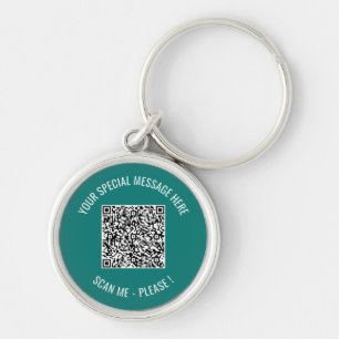 Porte-clés Code QR Votre message texte Cadeau Porte - clé sur