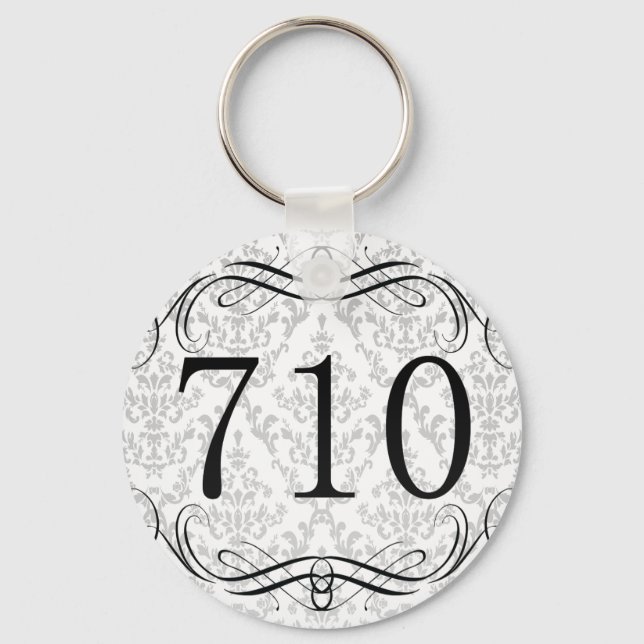Porte-clés Code régional 710 (Recto)