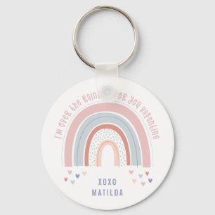 Porte-clés Coeur arc-en-ciel jolie salle de classe cadeau val