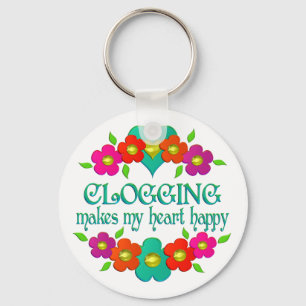 Porte-clés Coeur de blogueur heureux