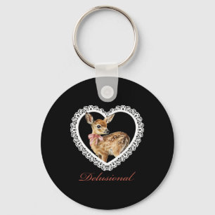 Porte-clés Cœur de la Saint-Valentin en dentelle vintage By D
