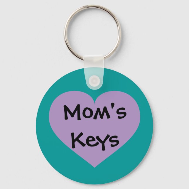 Porte-clés Coeur de lavande des clés de maman (Recto)