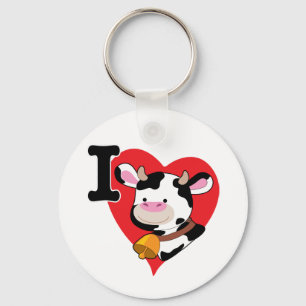 Porte-clés Coeur de vache