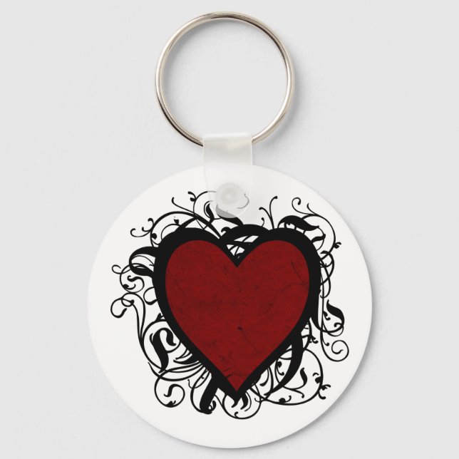Porte-clés Coeur décoratif (Recto)