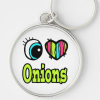 Coeur des yeux lumineux J'aime les oignons