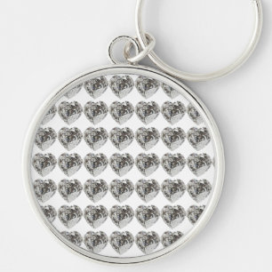 Porte-clés Coeur diamant