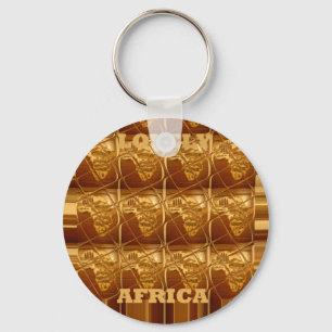 Porte-clés Coeur d'or de l'Afrique
