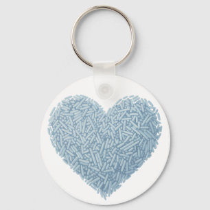 Porte-clés Coeur doux Saupoudrer bébé