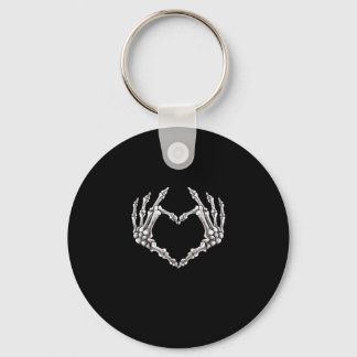 Porte-clés Coeur Et Mains De Squelette Coeur Et Mains Gothiqu