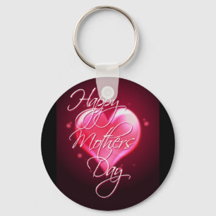 Porte-clés COEUR HEUREUX du JOUR de MÈRE par SHARON SHARPE