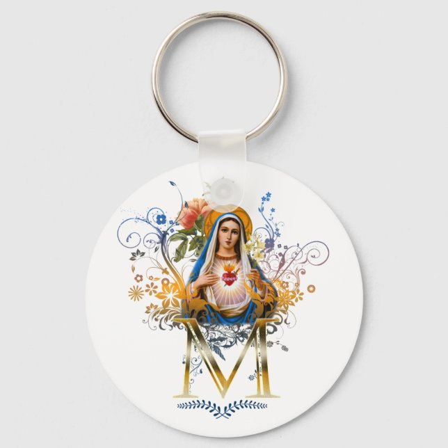 Porte-clés Coeur immaculé de Marie (Recto)