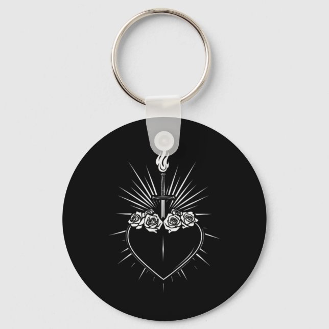 Porte-clés Coeur Immaculé De Marie Hommes Femmes Vierge Catho (Recto)