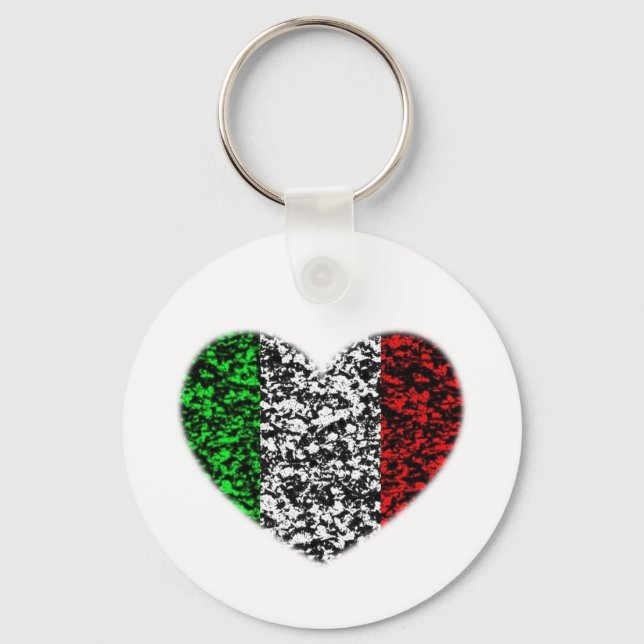 Porte-clés Coeur Italie (Recto)