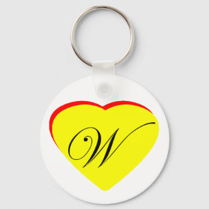 Porte-clés Coeur Jaune Rouge W Faire-part de mariage Le MUSÉE