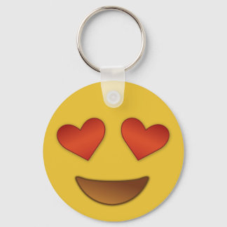 Porte-clés Coeur mignon pour les yeux émoji