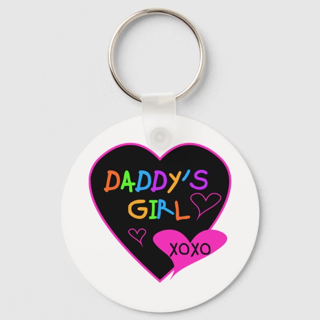 Porte-clés Coeur papa's Girl T Shirts and Gifts (Recto)
