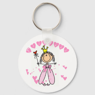 Porte-clés Coeur Princesse Stick Figure Tshirts et cadeaux