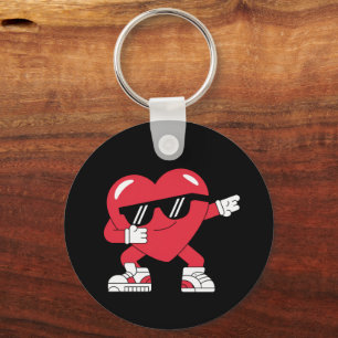Porte-clés Cœur qui fait dabber Cadeaux drôles Saint-Valentin