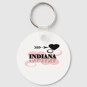 Porte-clés Coeur rose Indiana