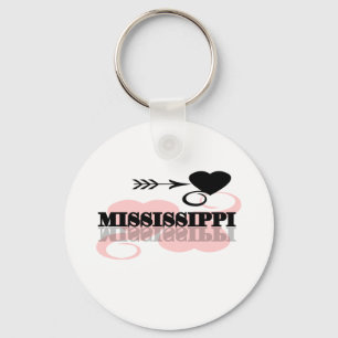 Porte-clés Coeur rose Mississippi