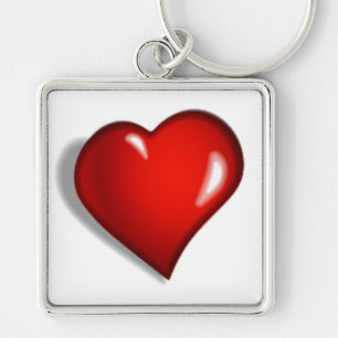 PORTE-CLÉS COEUR ROUGE