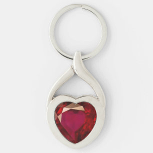 Porte-clés Coeur rouge