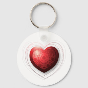 Porte-clés Coeur rouge, porte - clé