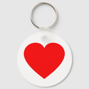 Porte-clés Coeur rouge simple