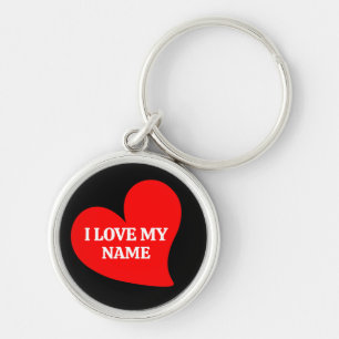 PORTE-CLÉS COEUR ROUGE TRENDY J'AIME MA VALENTINE ROMANTIQUE