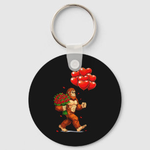 Porte-clés Cœurs d'amour de la Saint-Valentin Bigfoot drôle S