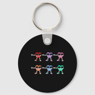 Porte-clés Coeurs Flossants Valentines Jour Floss Comme Un Bo
