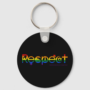 Porte-clés Coexister avec le Gay pride du respect