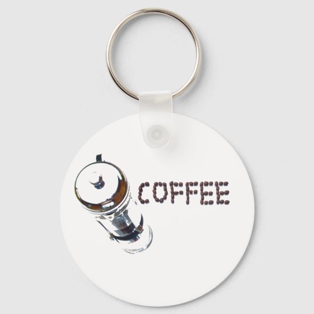 Porte-clés Coffee MagicEnjoy, 'première chose le matin', ' (Recto)