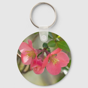 Porte-clés Cognassier à Fleurs Roses Glow