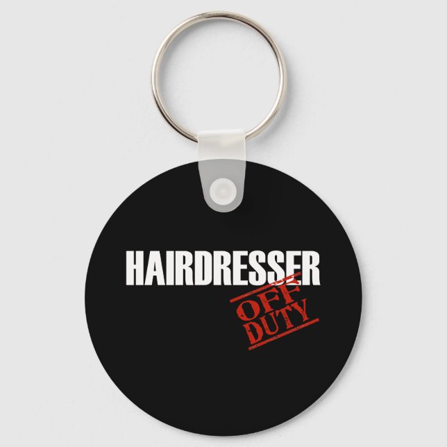 PORTE-CLÉS COIFFEUR HAIRDRESSER DARK (Recto)