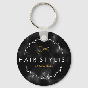 Porte-clés Coiffeuse en marbre noir moderne