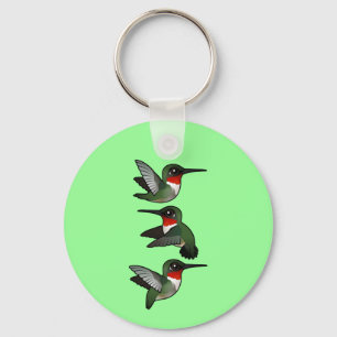 Porte-clés Colibri à gorge rubis volant