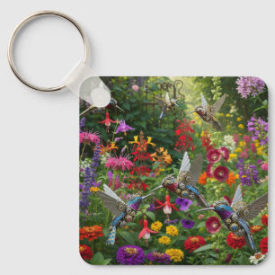Porte-clés Colibris Steampunk