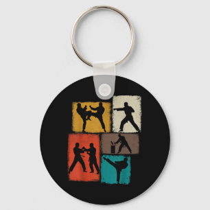 Porte-clés Collage de pratiquant de Taekwondo Hommes Enfants