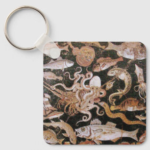 PORTE-CLÉS COLLECTE POMPEII / OCÉAN - SCÈNE DE VIE MARINE