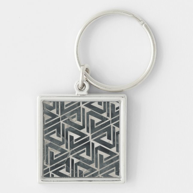 Porte-clés Collection de carreaux neutres - Géométrique (Devant)
