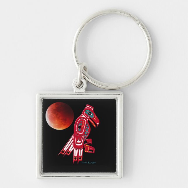 Porte-clés Collection de chaînes de clé HAIDA EAGLE (Devant)