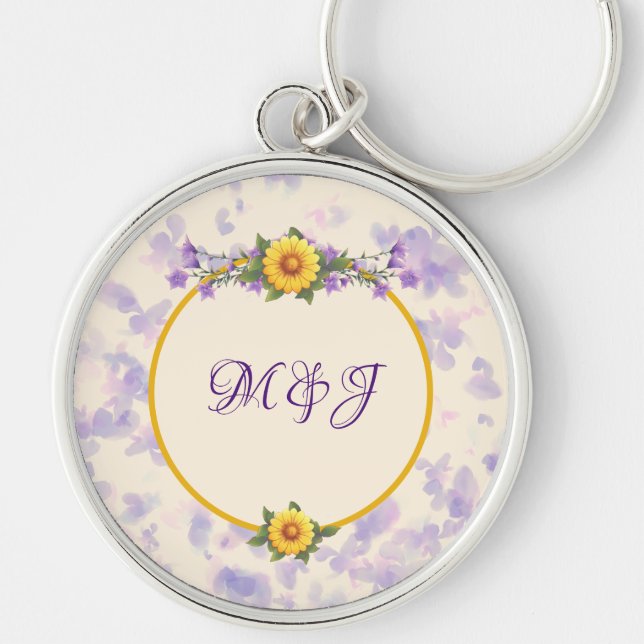 Porte-clés Collection de jardin printanier Crème (Devant)